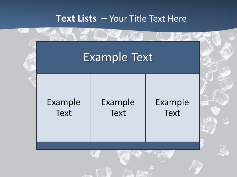 Close Frozen Sugar PowerPoint Template