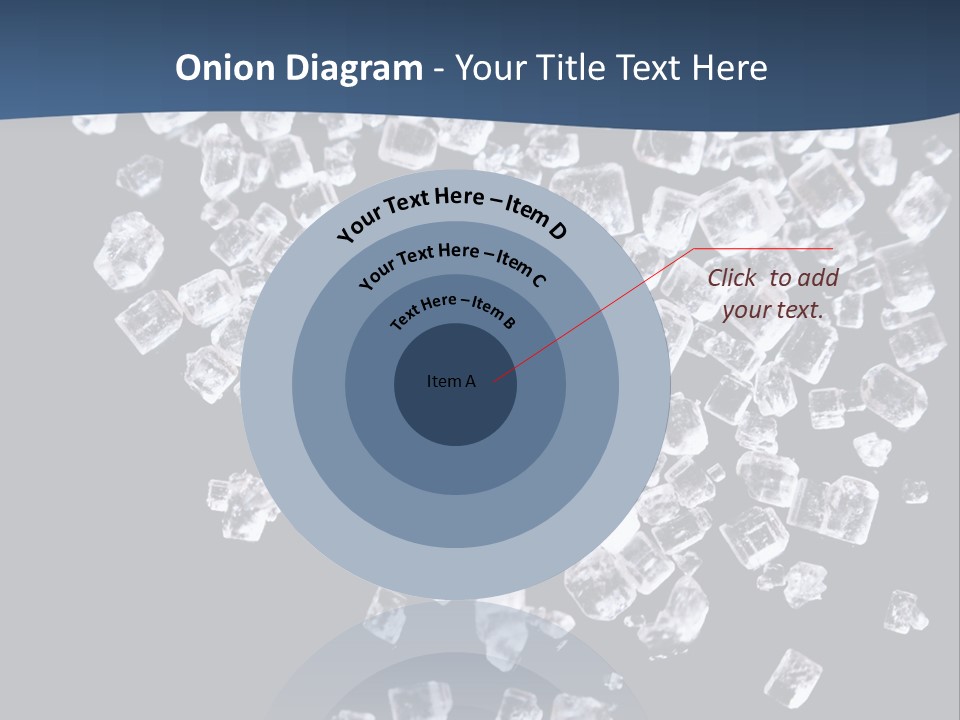 Close Frozen Sugar PowerPoint Template