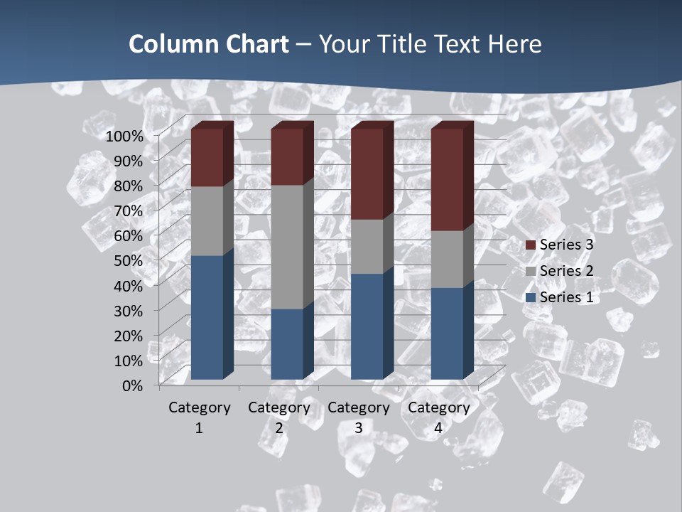 Close Frozen Sugar PowerPoint Template