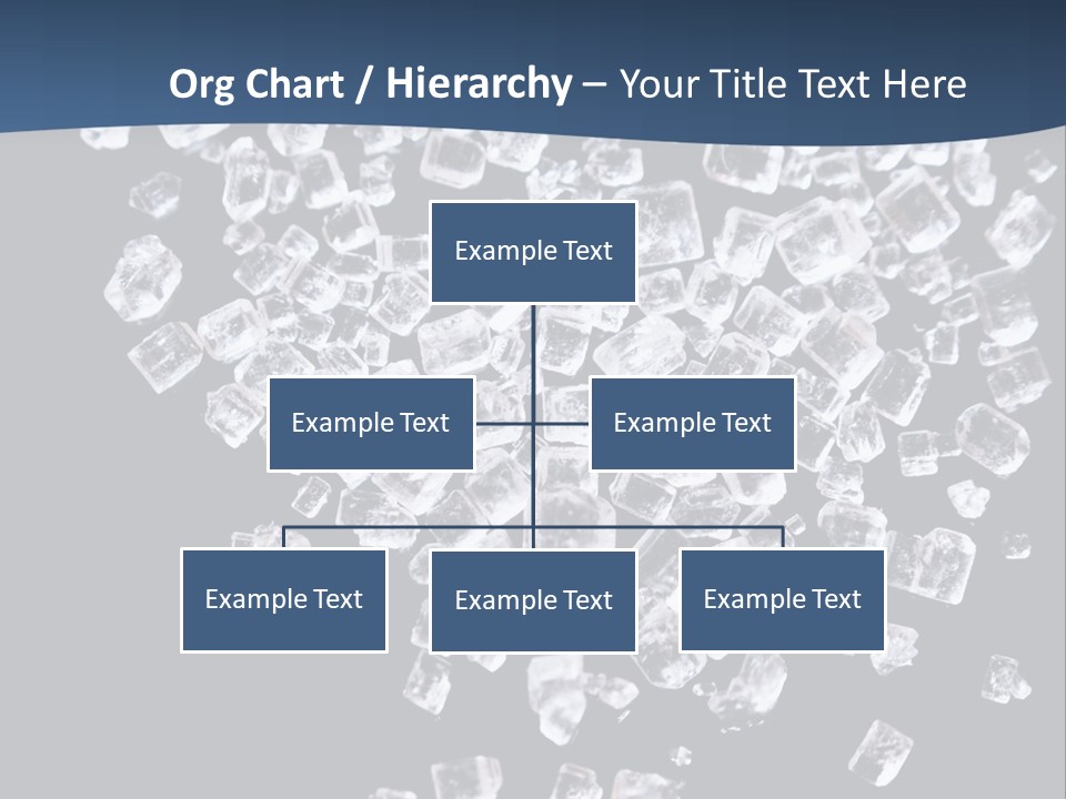 Close Frozen Sugar PowerPoint Template