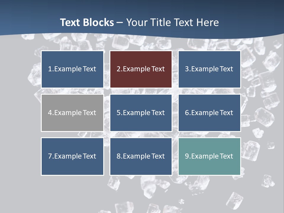 Close Frozen Sugar PowerPoint Template