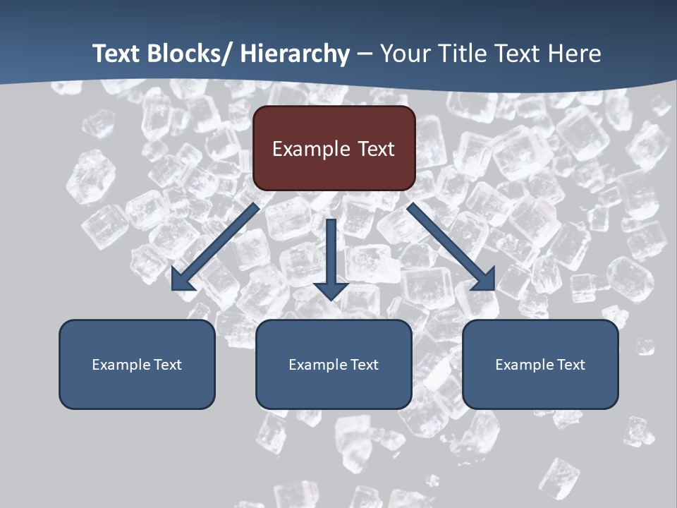 Close Frozen Sugar PowerPoint Template