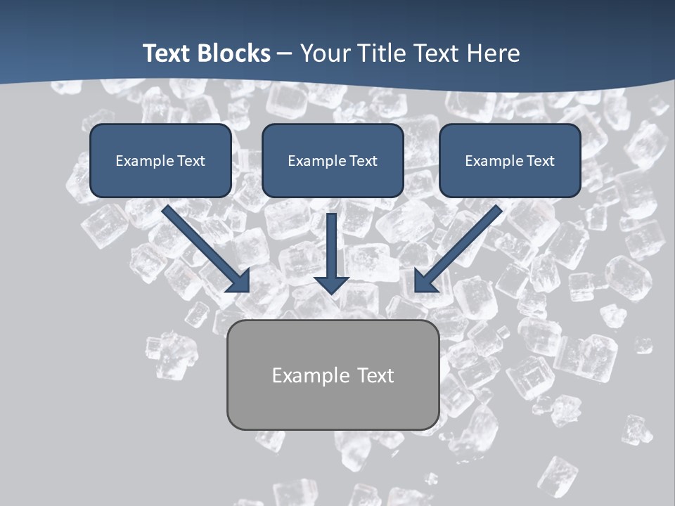 Close Frozen Sugar PowerPoint Template
