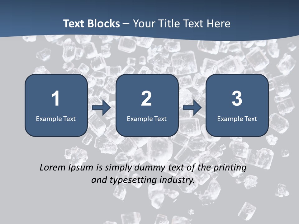 Close Frozen Sugar PowerPoint Template
