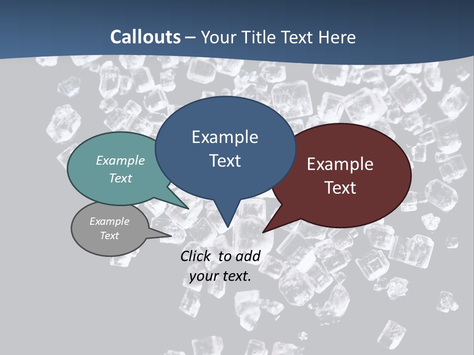 Close Frozen Sugar PowerPoint Template