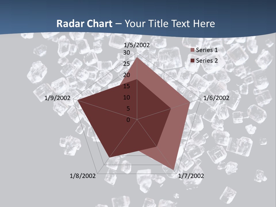 Close Frozen Sugar PowerPoint Template