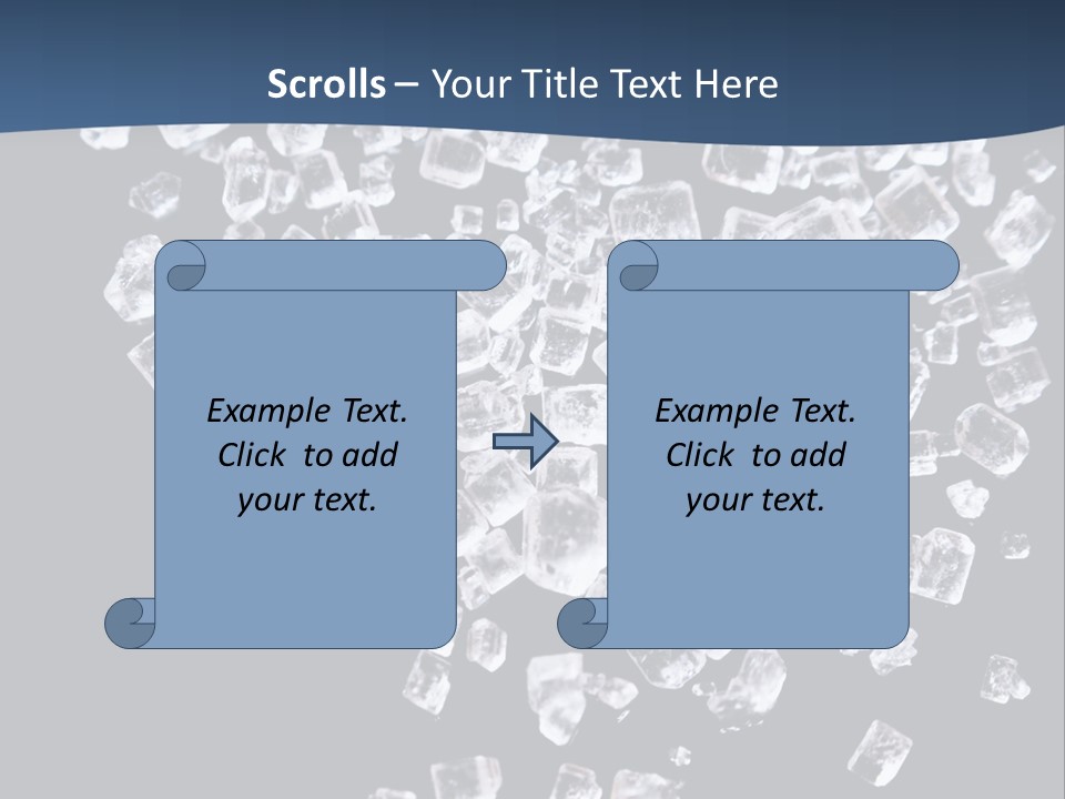 Close Frozen Sugar PowerPoint Template
