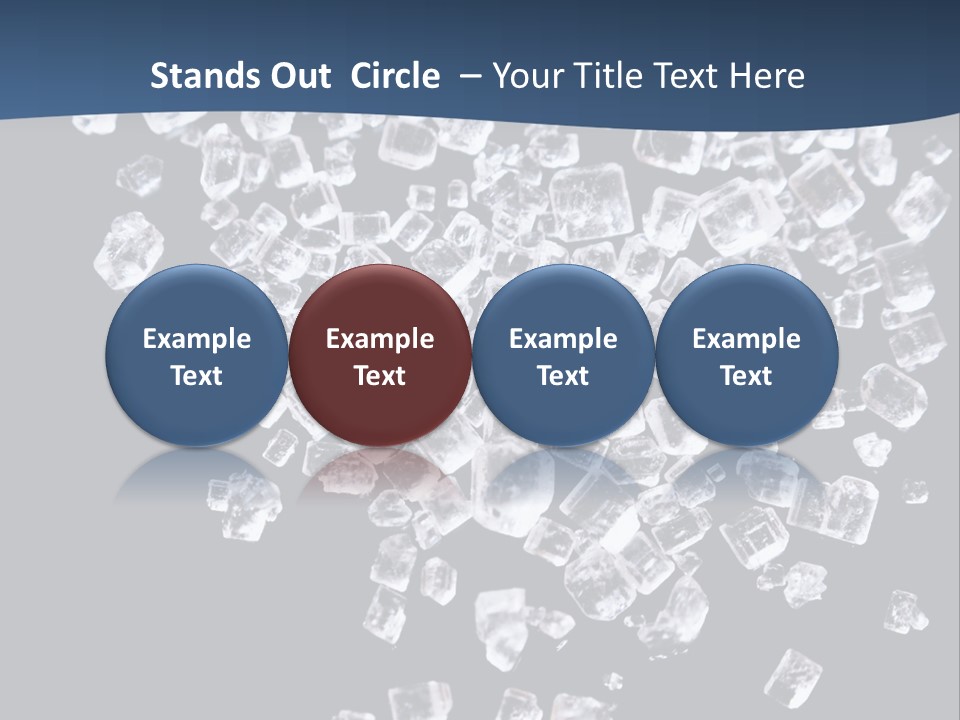 Close Frozen Sugar PowerPoint Template