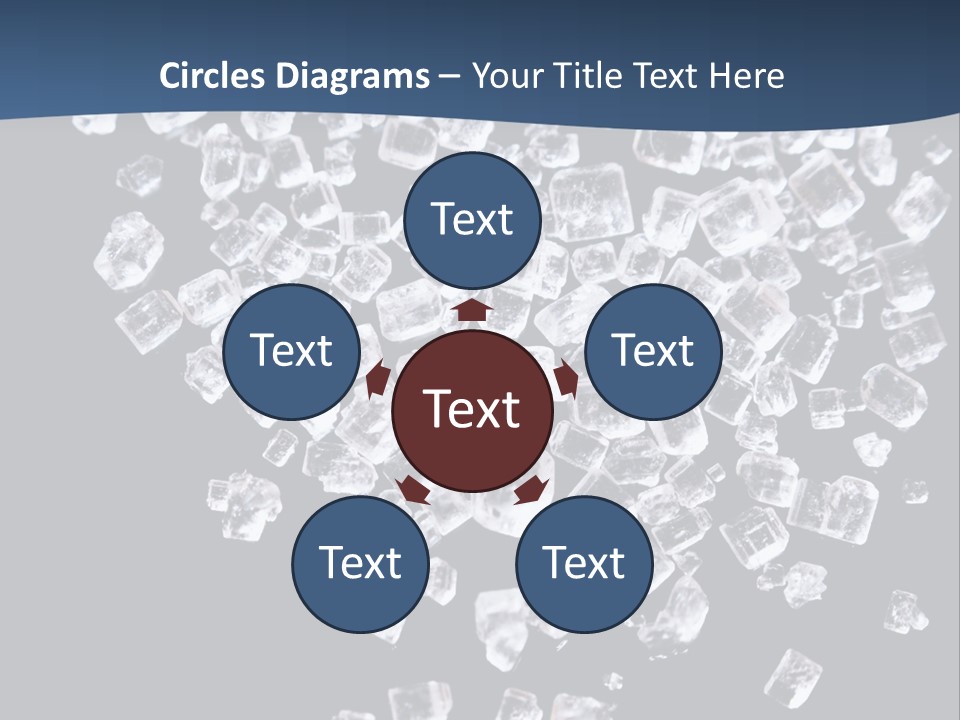 Close Frozen Sugar PowerPoint Template