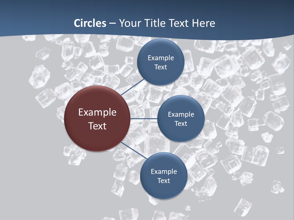 Close Frozen Sugar PowerPoint Template