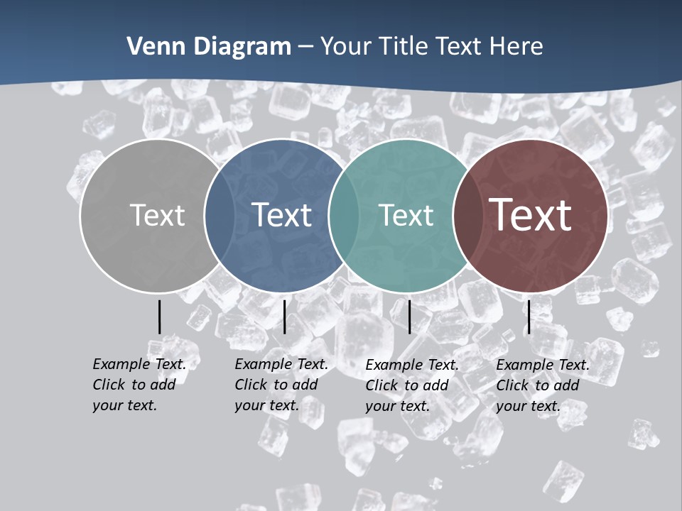 Close Frozen Sugar PowerPoint Template