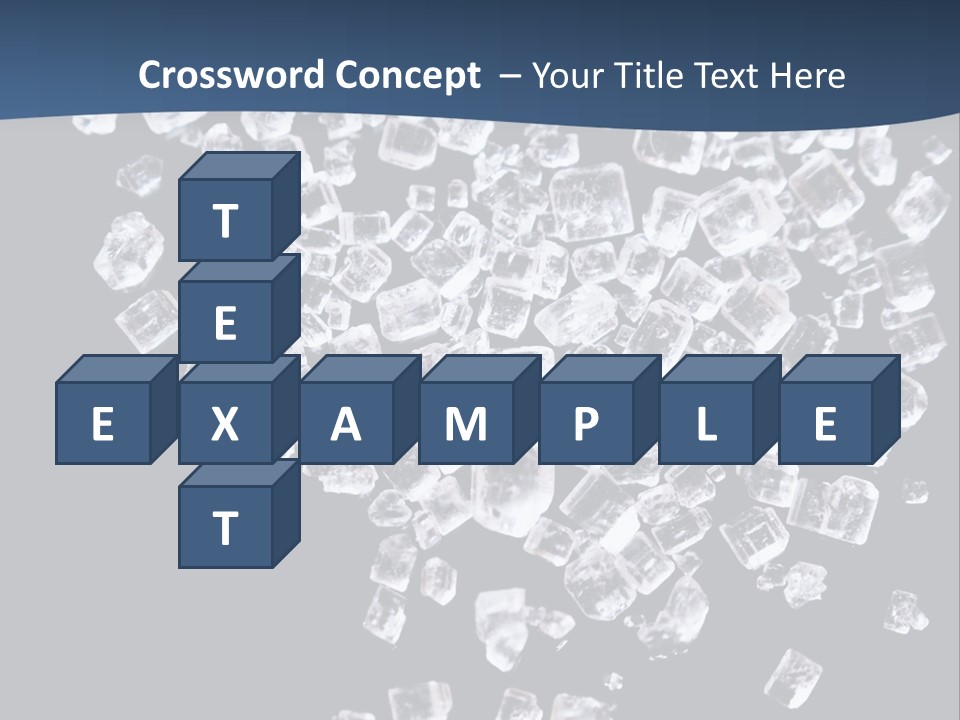 Close Frozen Sugar PowerPoint Template