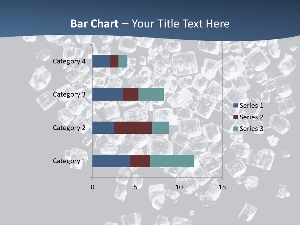 Close Frozen Sugar PowerPoint Template