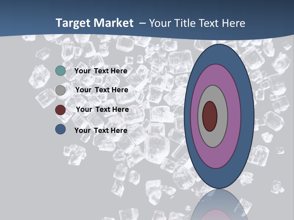 Close Frozen Sugar PowerPoint Template