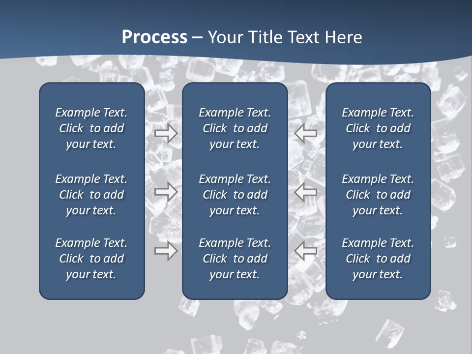 Close Frozen Sugar PowerPoint Template