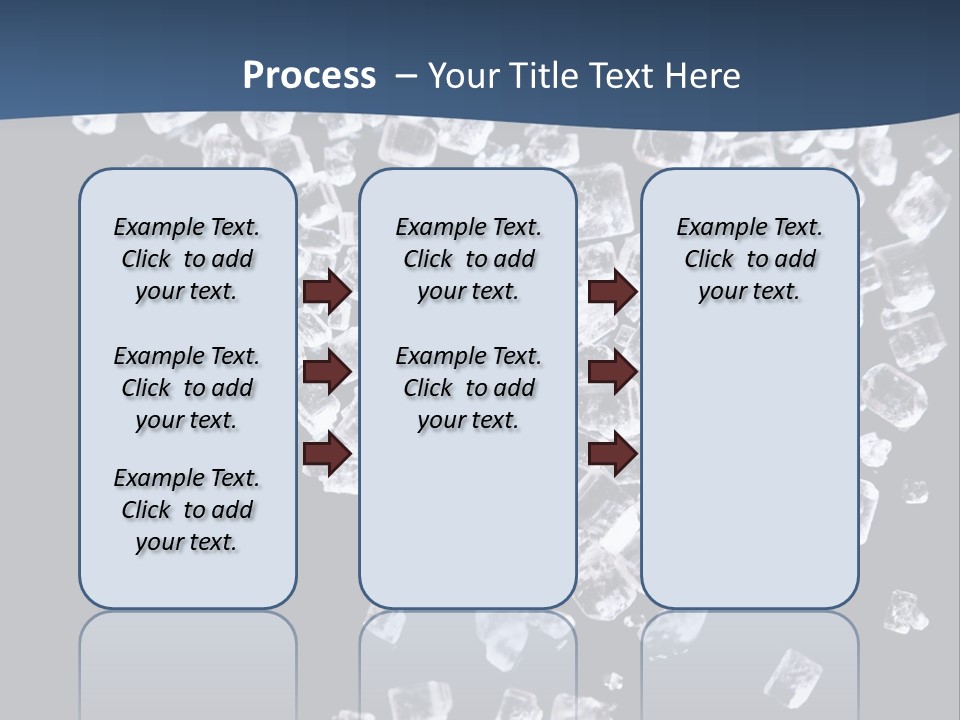 Close Frozen Sugar PowerPoint Template