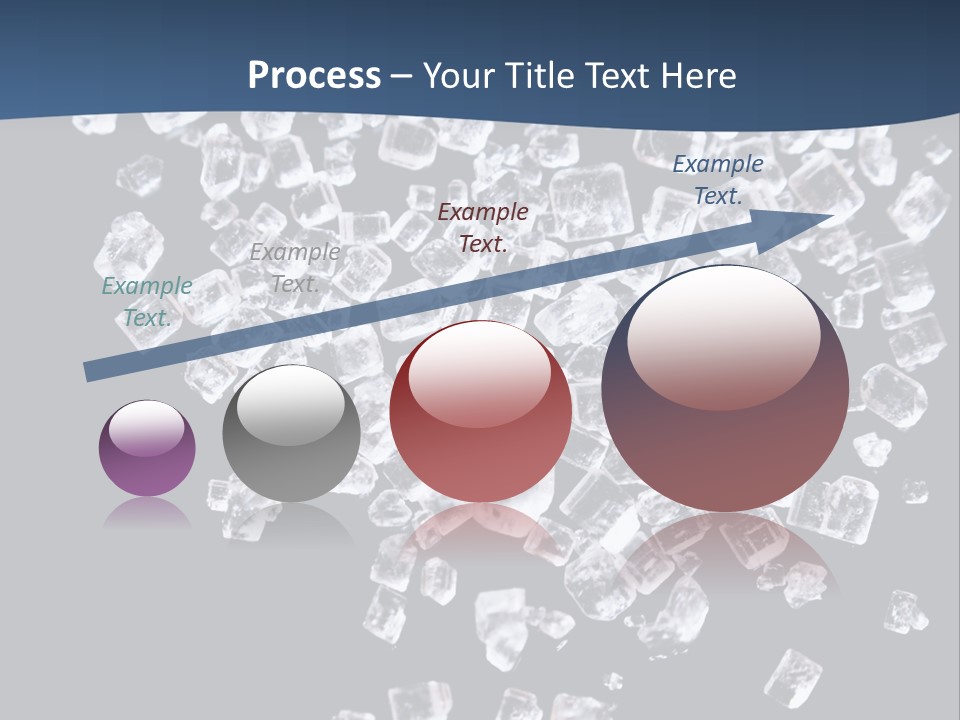 Close Frozen Sugar PowerPoint Template