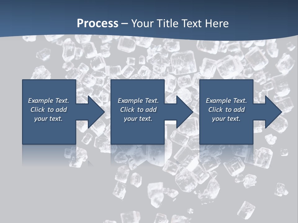 Close Frozen Sugar PowerPoint Template