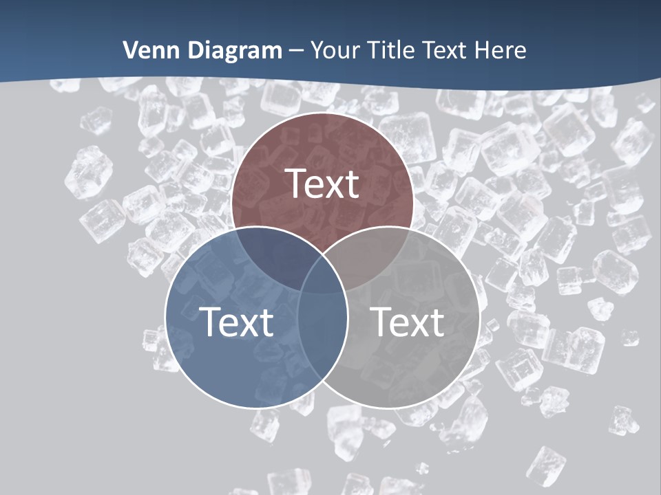 Close Frozen Sugar PowerPoint Template