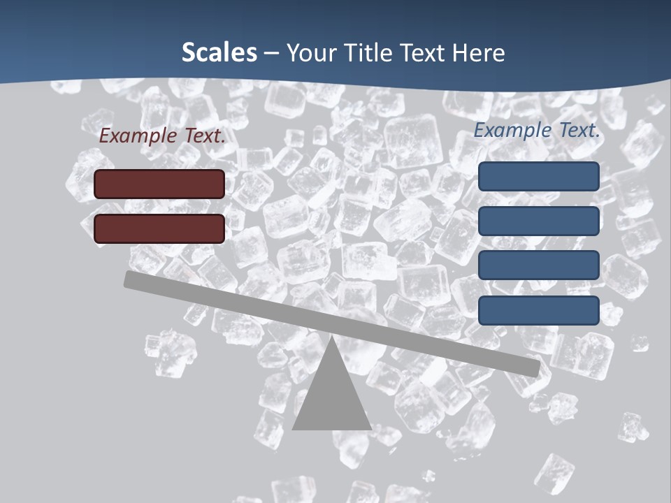 Close Frozen Sugar PowerPoint Template