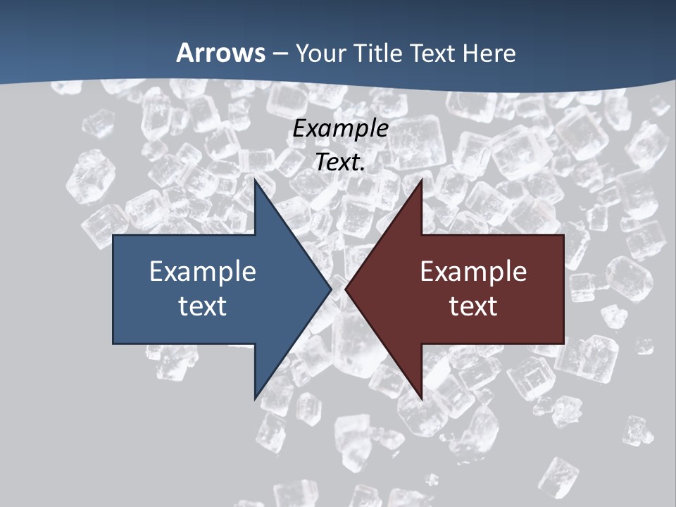 Close Frozen Sugar PowerPoint Template