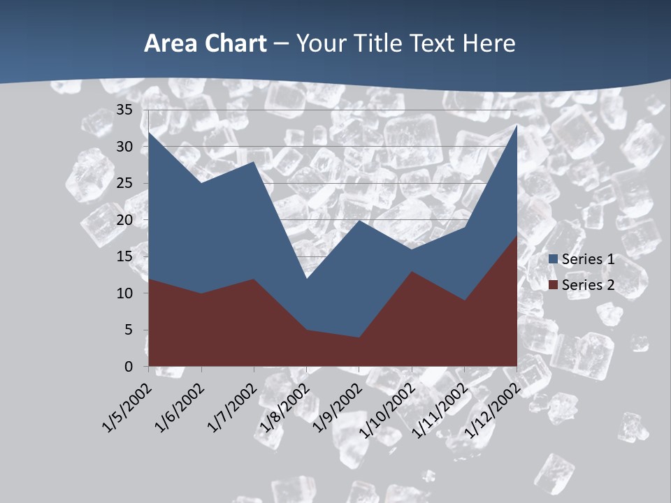 Close Frozen Sugar PowerPoint Template