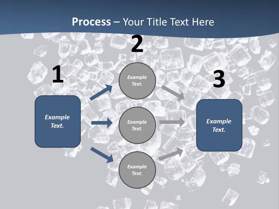 Close Frozen Sugar PowerPoint Template