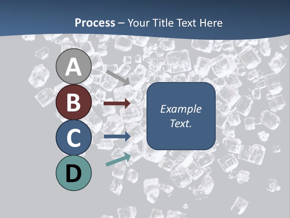 Close Frozen Sugar PowerPoint Template