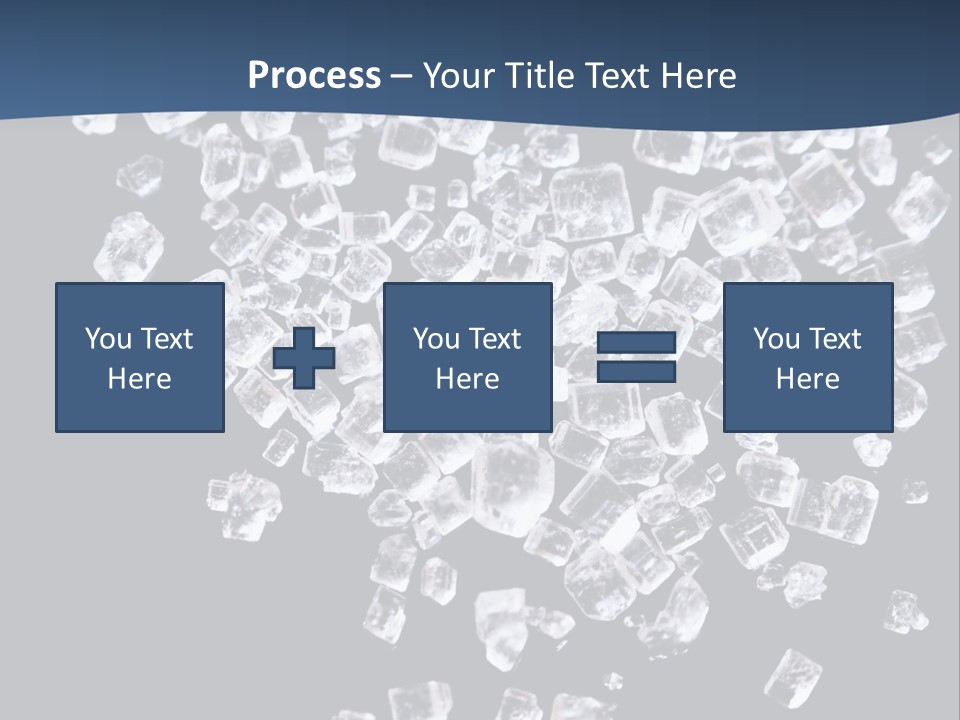 Close Frozen Sugar PowerPoint Template