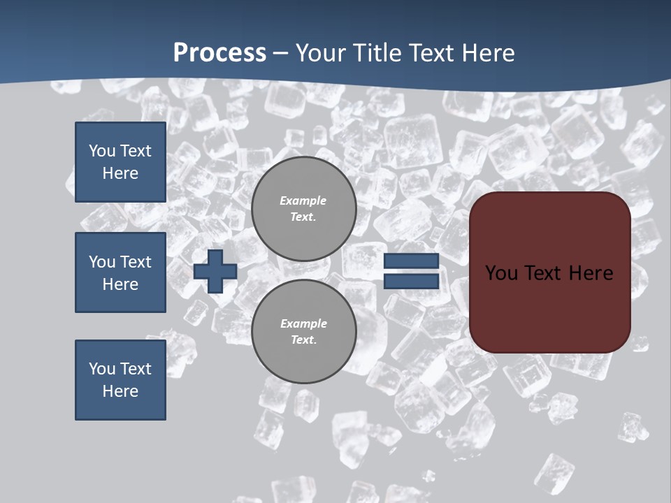Close Frozen Sugar PowerPoint Template