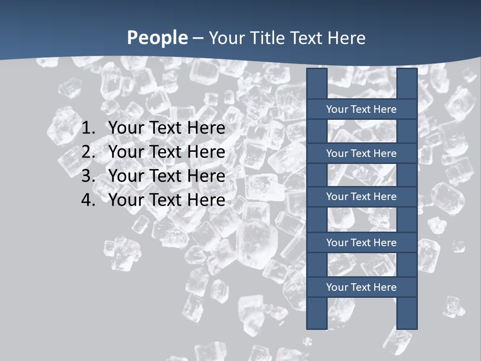 Close Frozen Sugar PowerPoint Template