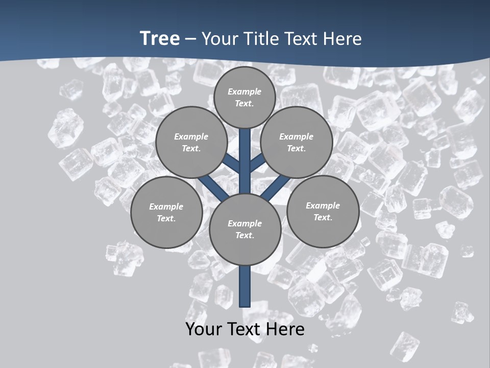 Close Frozen Sugar PowerPoint Template