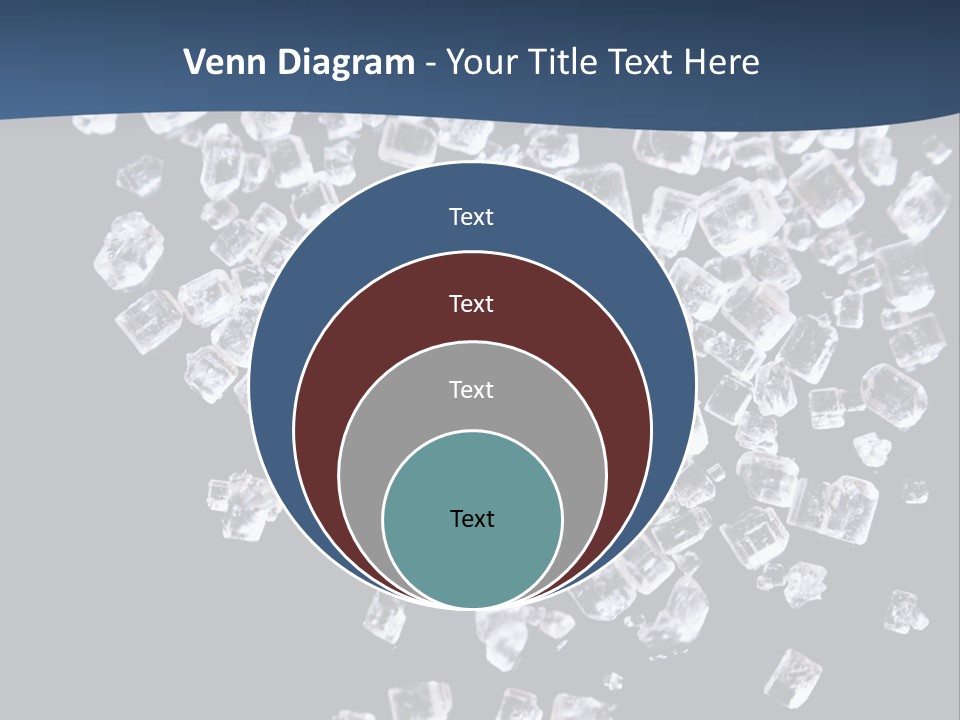 Close Frozen Sugar PowerPoint Template
