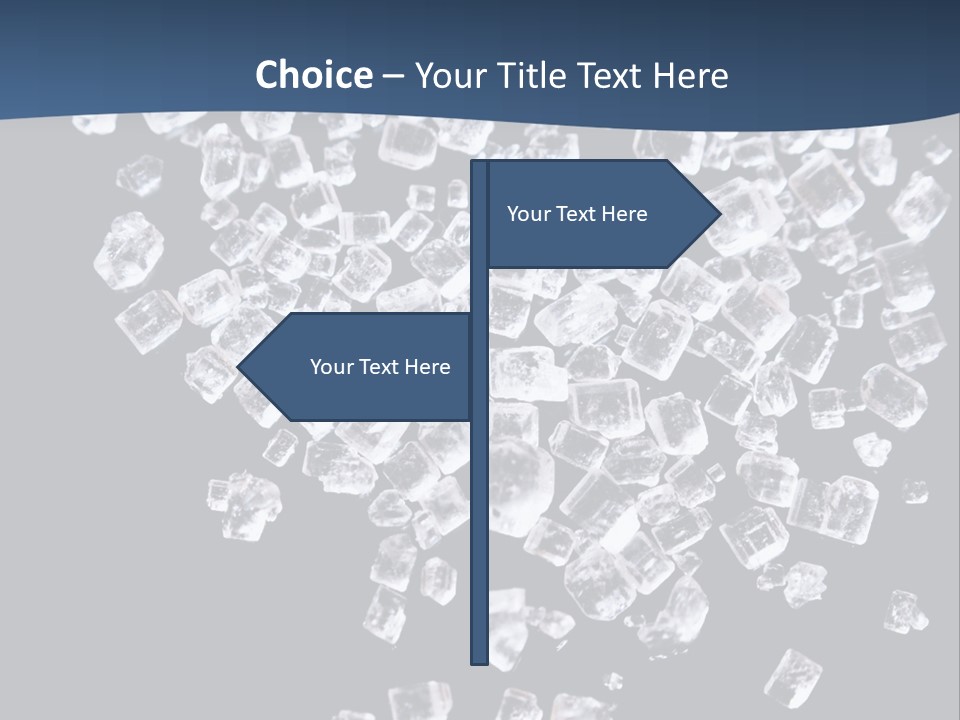 Close Frozen Sugar PowerPoint Template