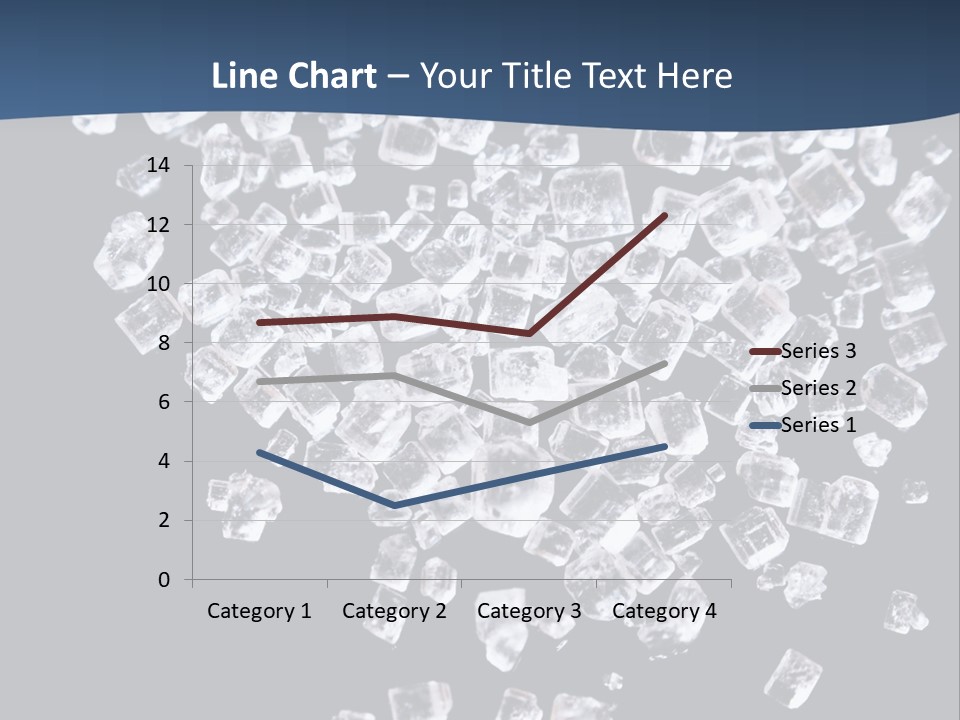 Close Frozen Sugar PowerPoint Template