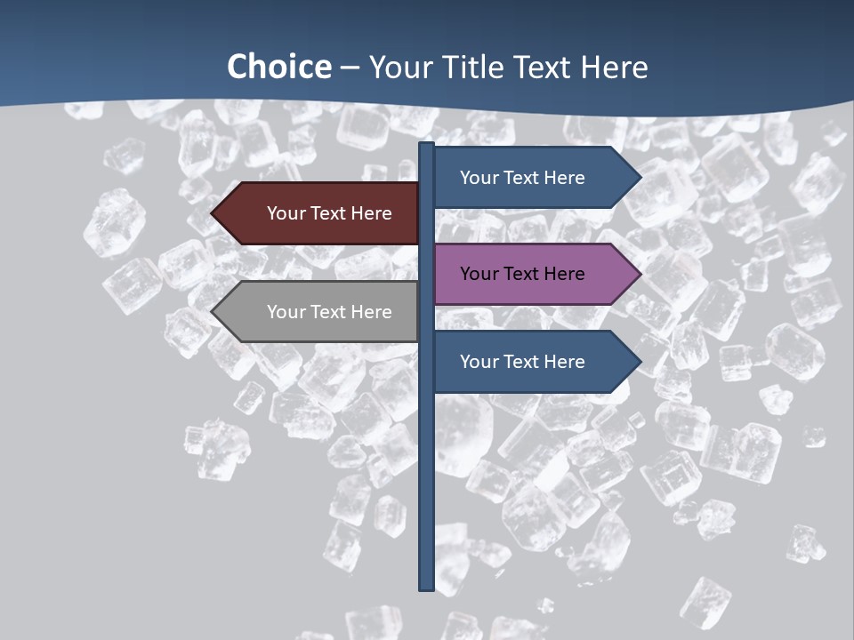Close Frozen Sugar PowerPoint Template