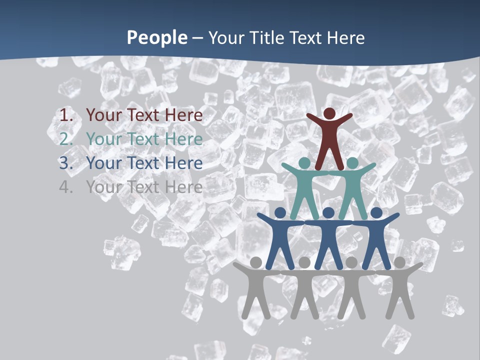 Close Frozen Sugar PowerPoint Template