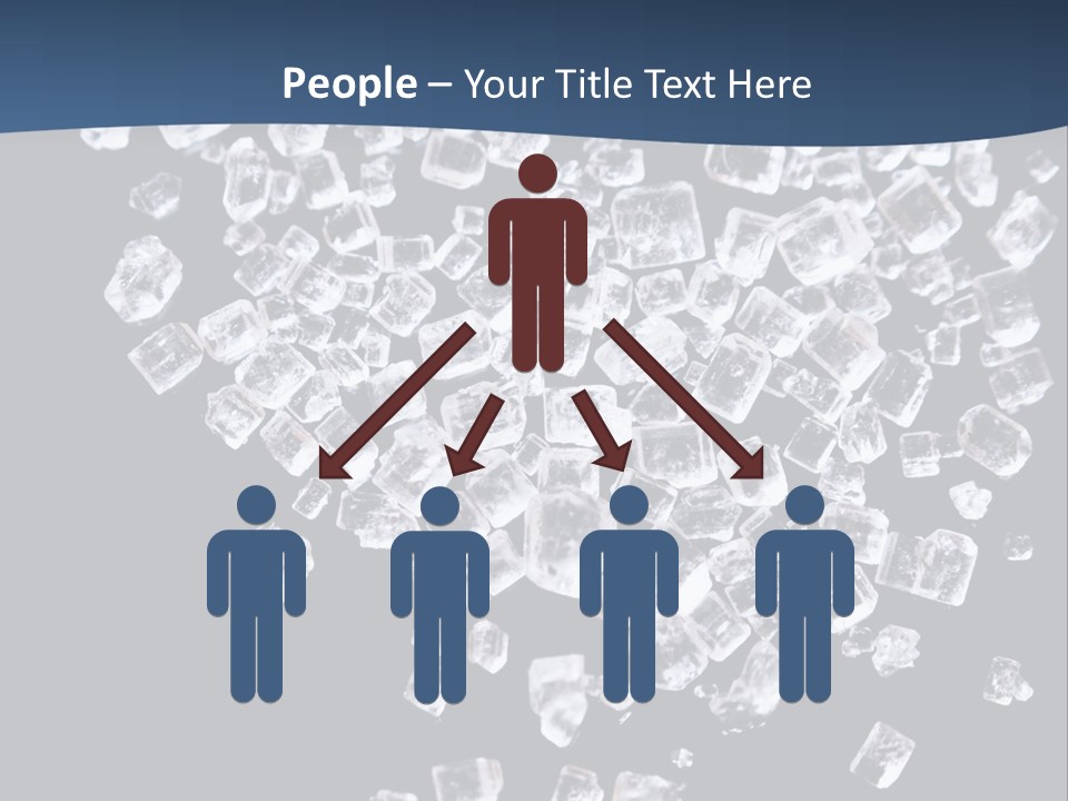 Close Frozen Sugar PowerPoint Template