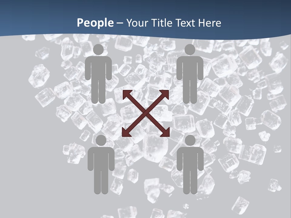 Close Frozen Sugar PowerPoint Template