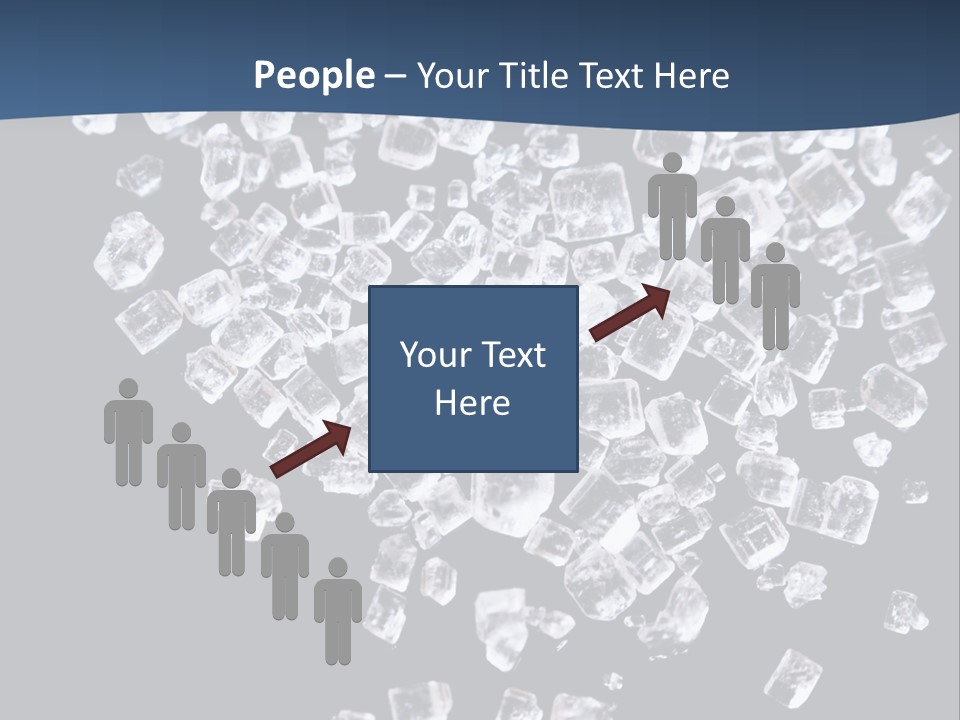 Close Frozen Sugar PowerPoint Template