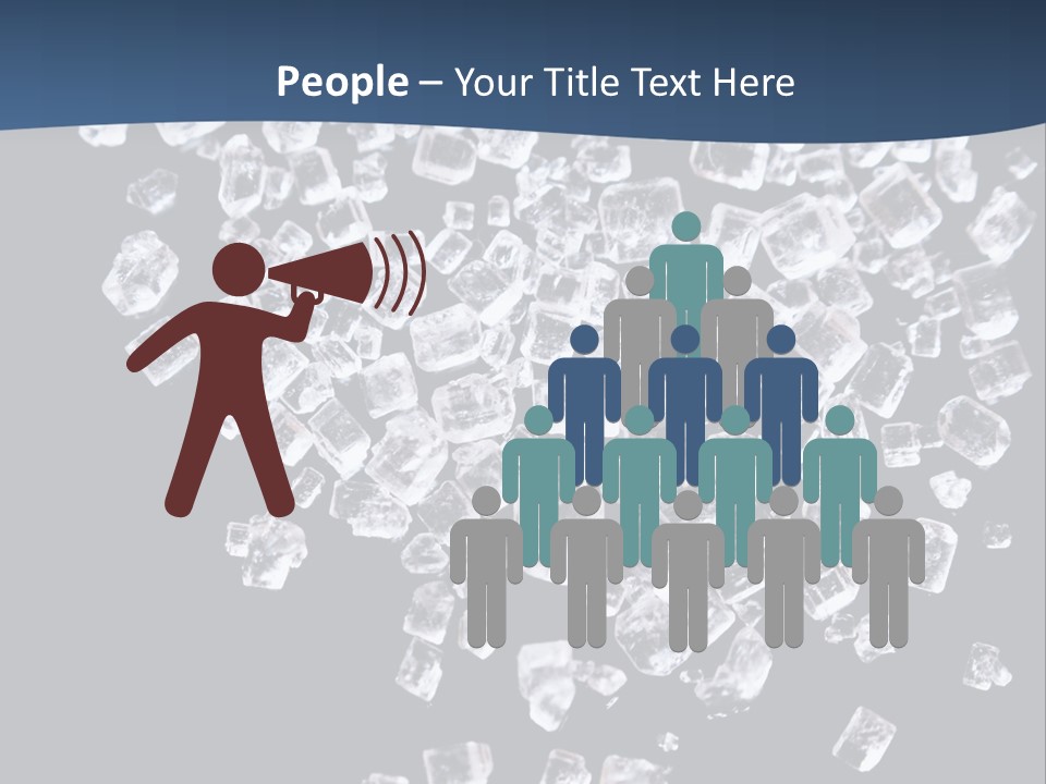 Close Frozen Sugar PowerPoint Template