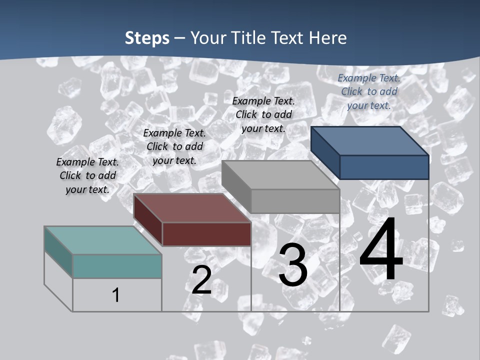 Close Frozen Sugar PowerPoint Template