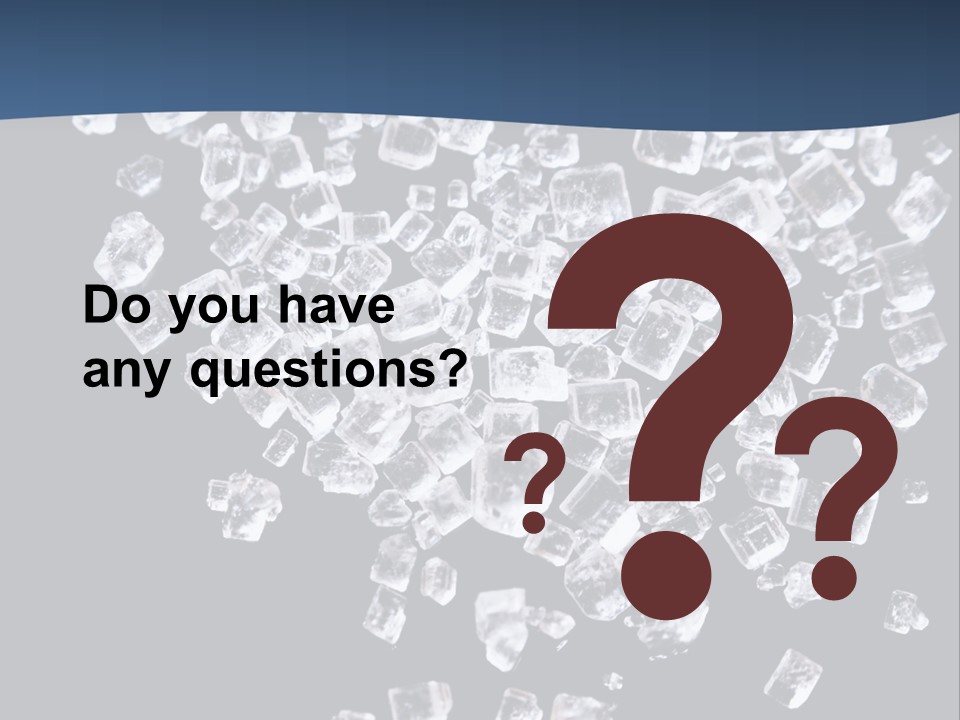 Close Frozen Sugar PowerPoint Template