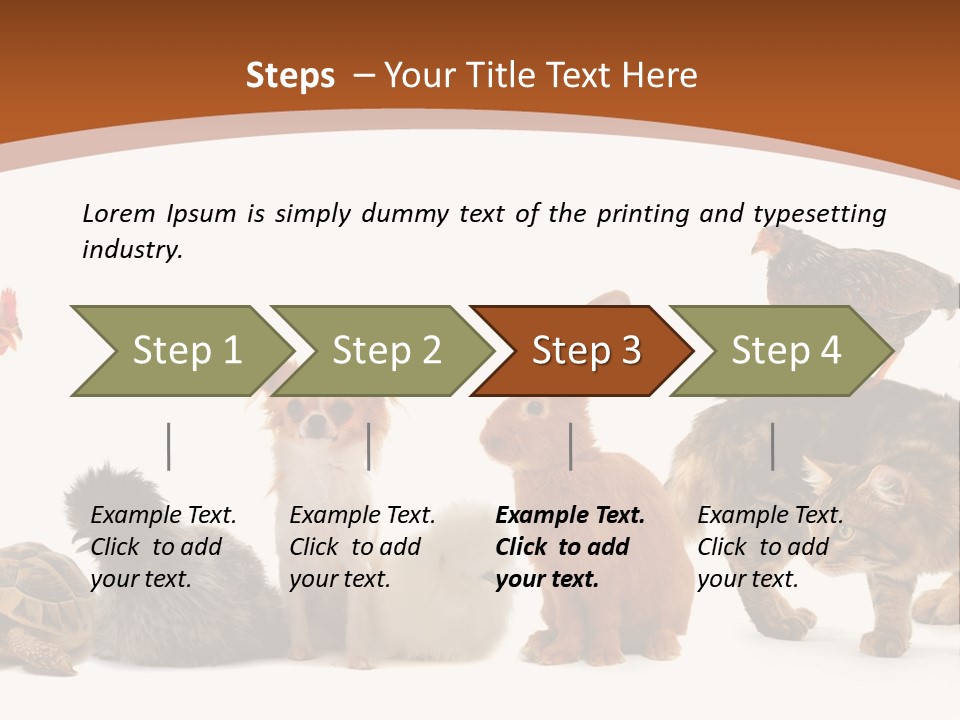 Rabbit Isolated Bird PowerPoint Template