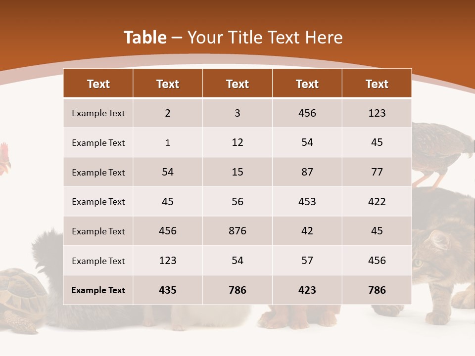 Rabbit Isolated Bird PowerPoint Template