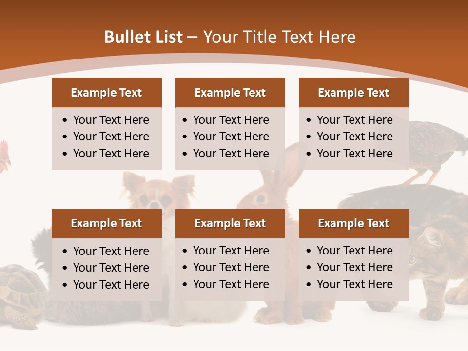 Rabbit Isolated Bird PowerPoint Template