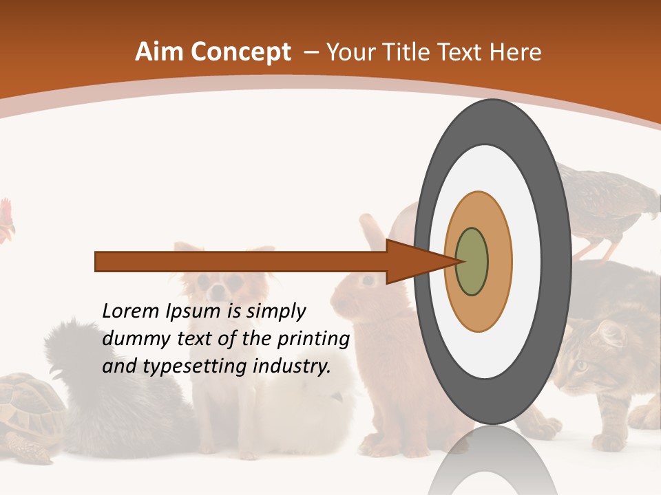 Rabbit Isolated Bird PowerPoint Template