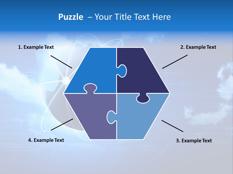 Computer Virtual Information PowerPoint Template