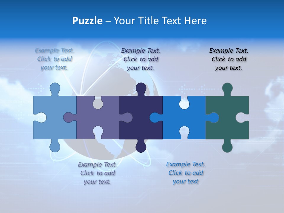 Computer Virtual Information PowerPoint Template
