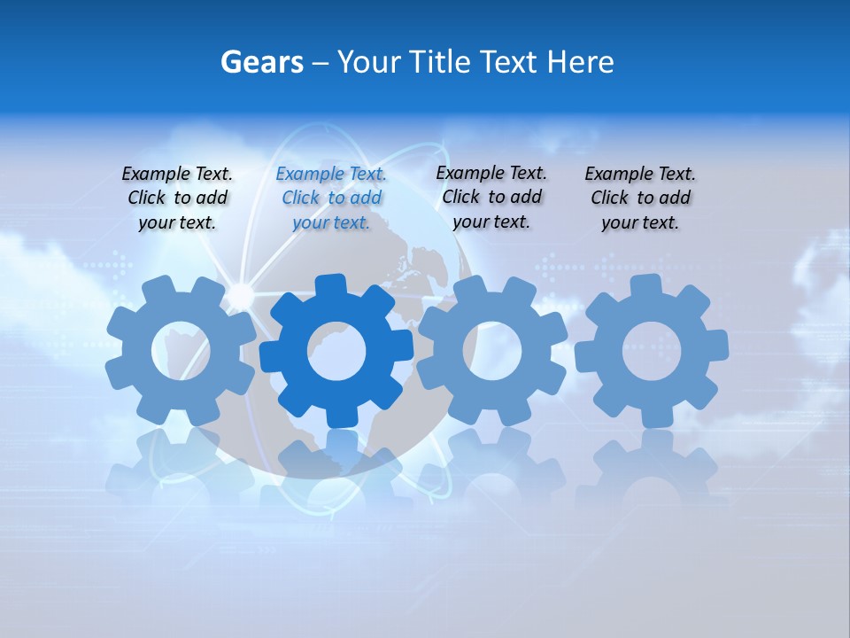 Computer Virtual Information PowerPoint Template